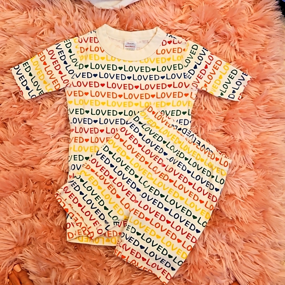 Hanna Andersson LOVED PJ's Size 8